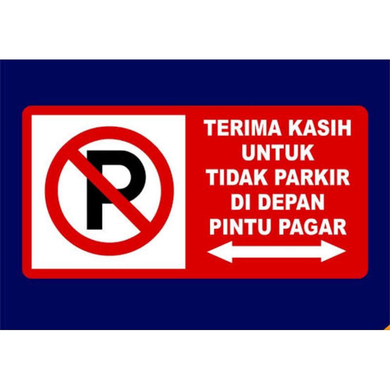 

himbauan dilarang parkir laminating jumbo ukuran A4