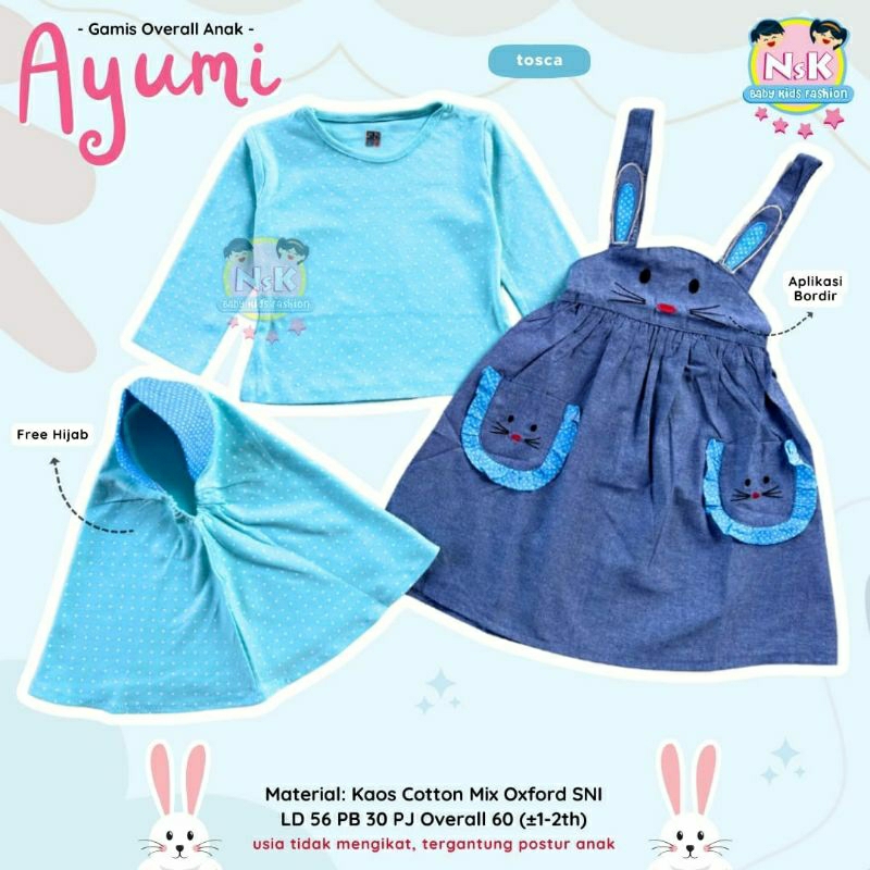AYUMI GAMIS OVERAL ANAK/BAJU ANAK BALITA
