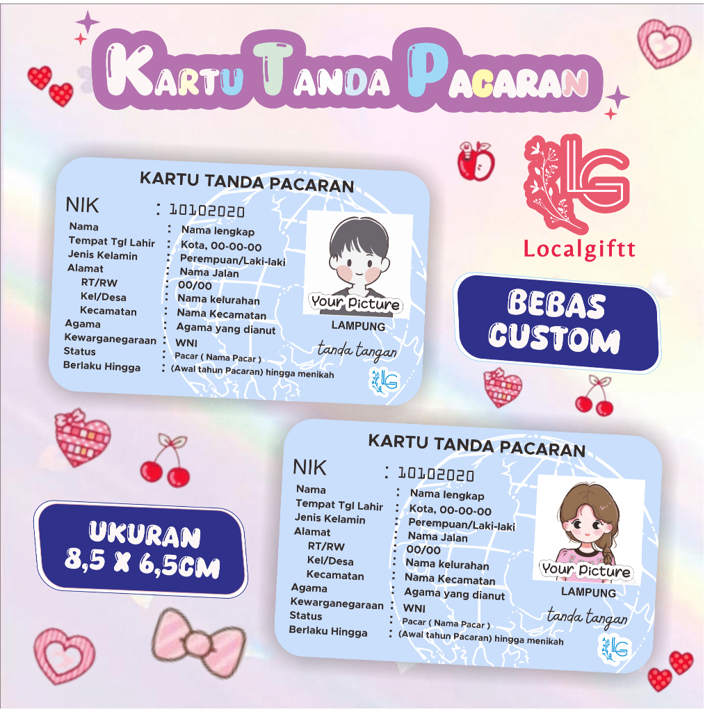 

Kartu Custom | Kartu Tanda Pacaran | Kartu Couple | Card Custom | Kartu Pasangan | Card Couple | Kartu Pacaran