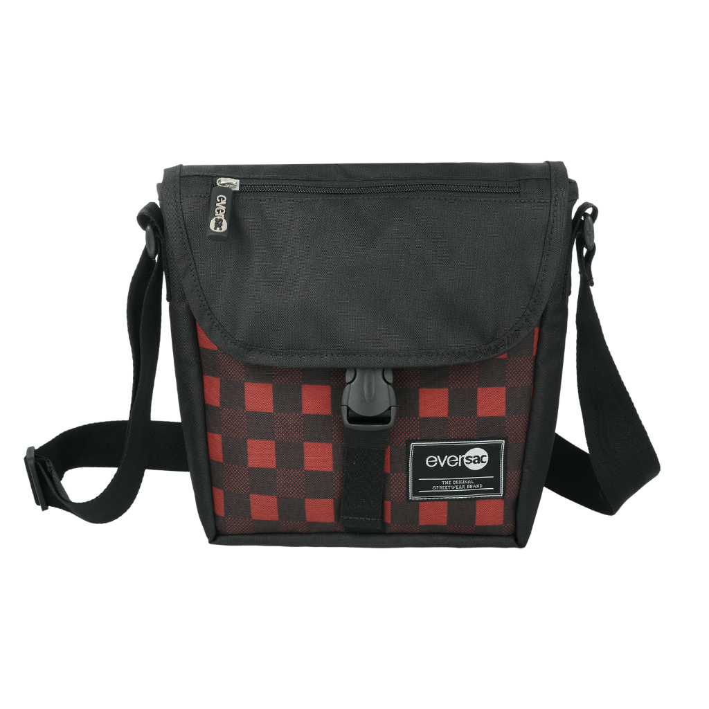 Gramedia Banjarmasin - EVERSAC SLING BAG RED TARTAN BLACK