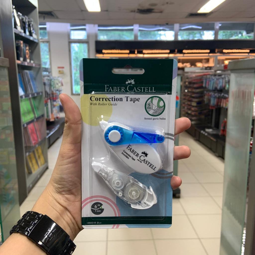 

Gramedia - Faber Castell Correction Tape Sr 506 Blue Plus 1 Refill