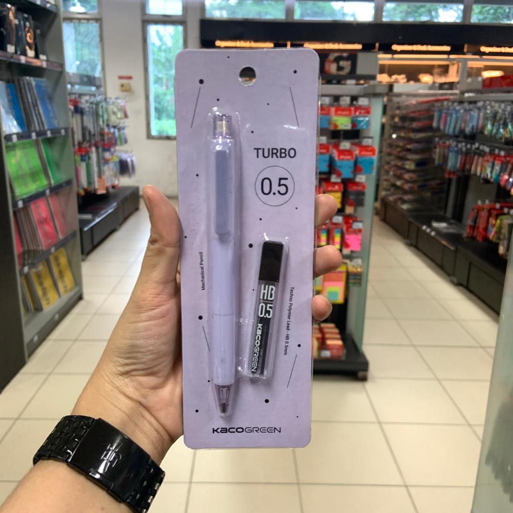 

Gramedia - Kaco Turbo Mech Pencil 0.5 Set With Refil HB Purple