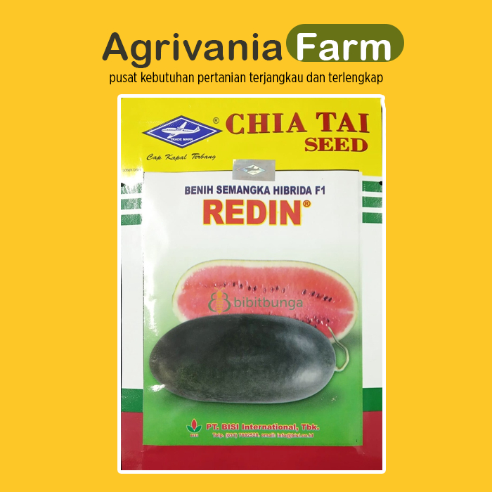 Benih Bibit Semangka Redin F1 20 GRAM INUL MERAH CHIA TAI SEED Original Pabrik