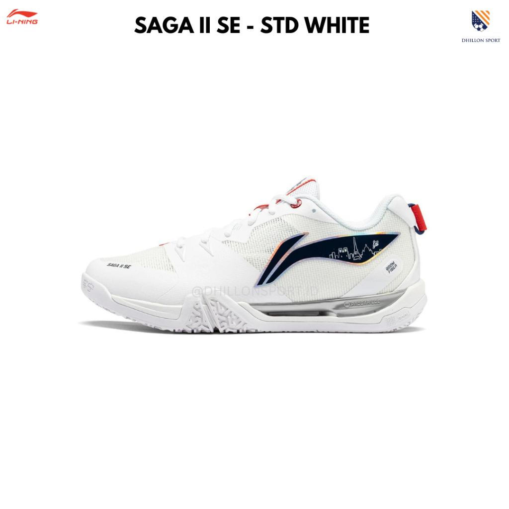 Sepatu Badminton LINING SAGA 2 SE Std White | LI-NING SAGA 2 | LI NING SAGA 2 SE