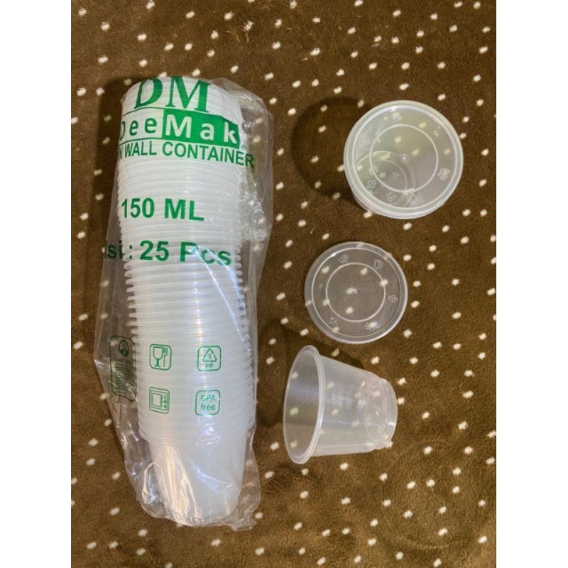 Thinwall DM 100ml & 150ml bulat isi 25pcs /