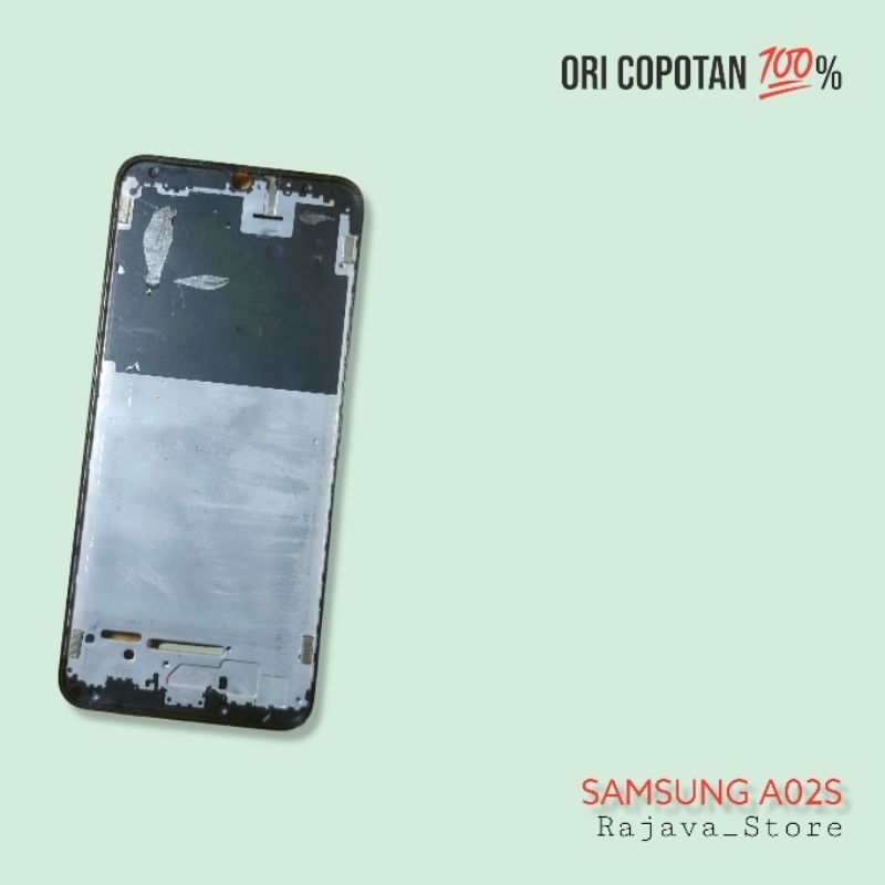 Bazel bezzel frame tengah tatakan lcd Samsung a02s ori original cabutan copotan asli garansi
