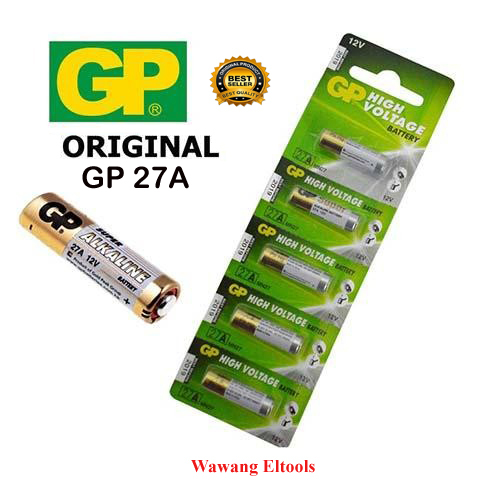 Baterai Alkaline GP 27A A27 27A 27 12v High Voltage bateray remote mobil