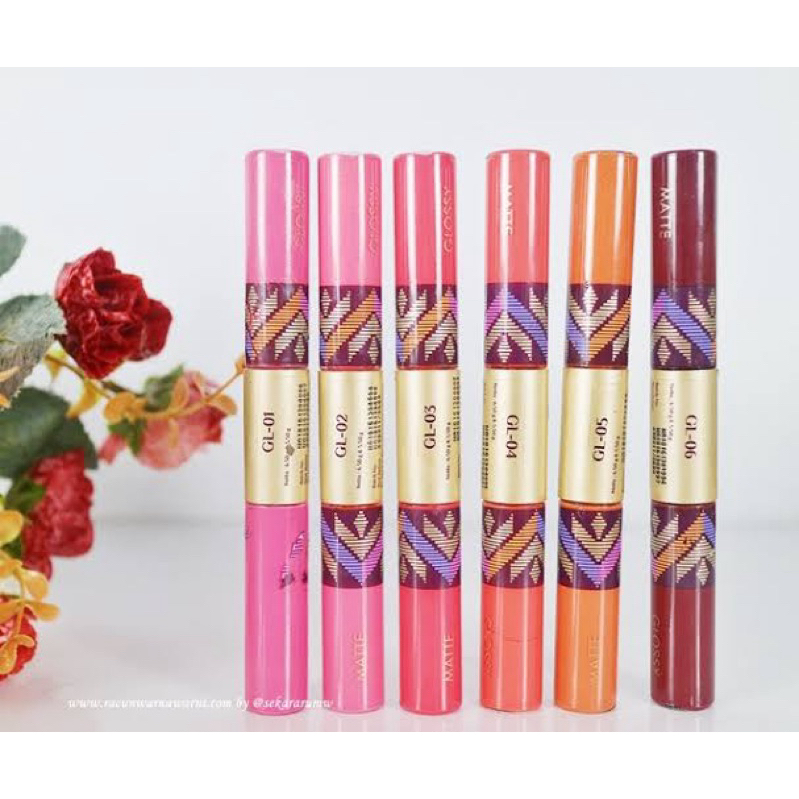 Sariayu Duo Lip Color Matte & Glossy new sale