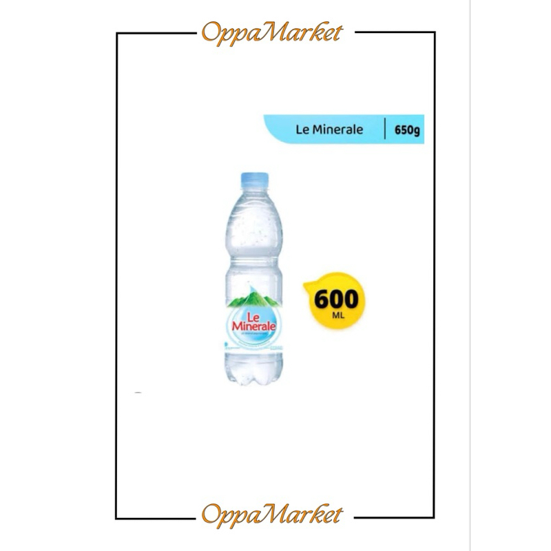 

LE MINERALE AIR MINUM BOTOL MINERAL 600ML PER PCS