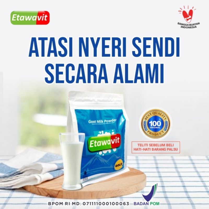 

Etawavit susu kambing etawa bubuk 500gr tinggi kalsium yang baik untuk tulang dan sendi