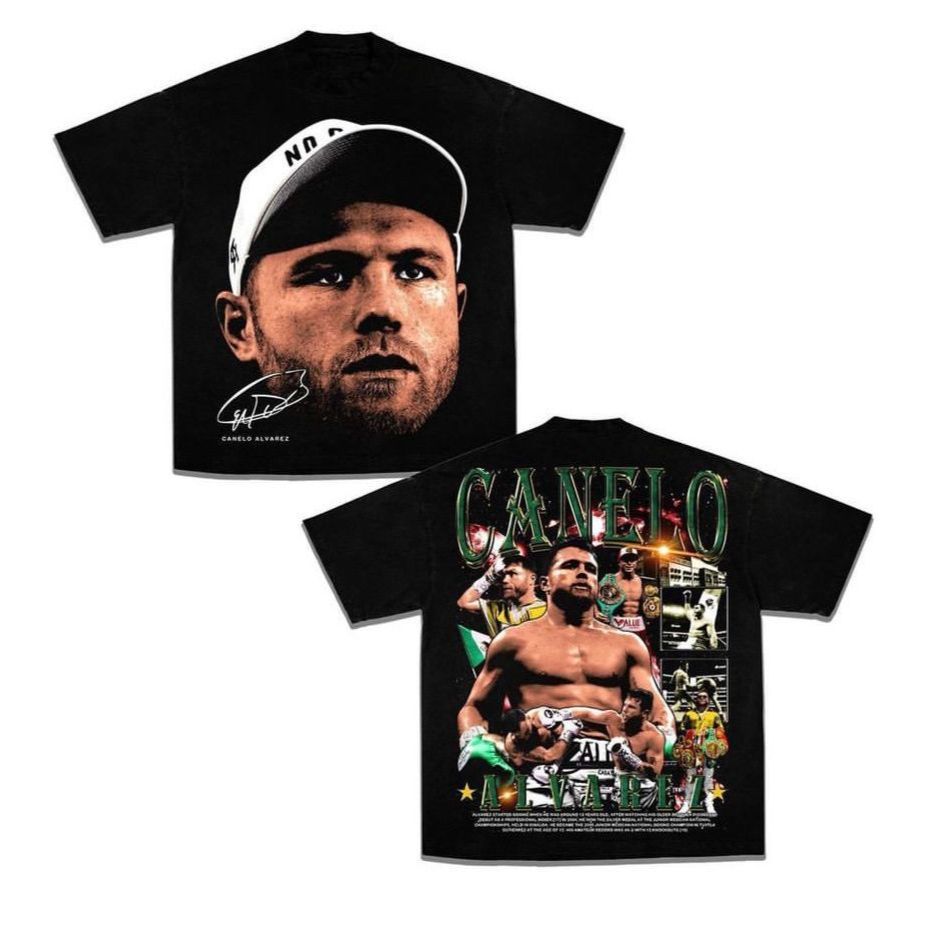 BAJU KAOS  CANELO ALVAREZ TSHIRT  OVERSIZE HITAM UNISEX BOXING TINJU  ORIGINAL ZEEB