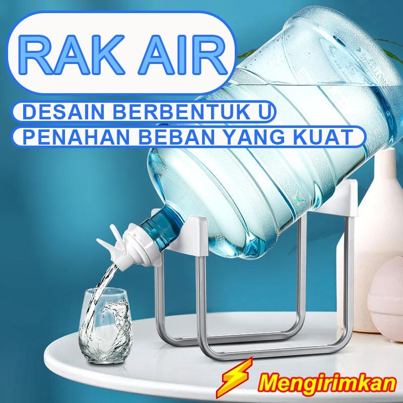 [ RAK GALON NEW MODEL ] Rak Air Minum + Kran / RAK GALON AIR PRAKTIS / Rak Galon Tempat Galon Cuci