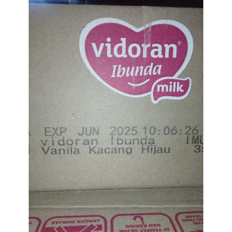 1 KARTON VIDORAN BUNDAN COKLAT DAN KACANG 24 PCS