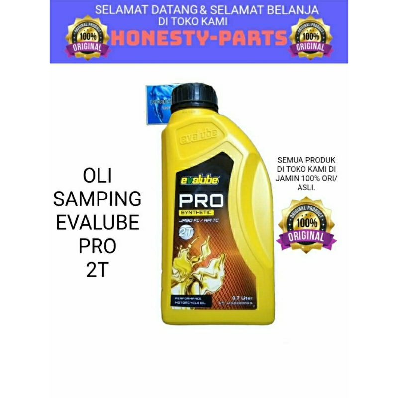 OLI EVALUBE PRO 2T/OLI SAMPING 700ML,WANGI.DI JAMIN 100% ORI/ASLI DARI EVALUBE.