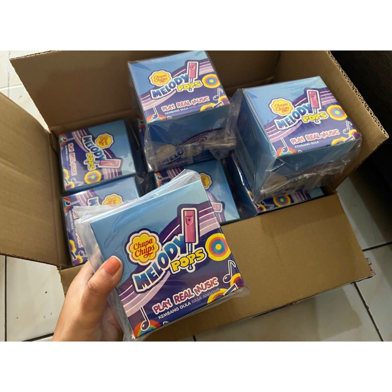 chupa cups melody pops permen pluit