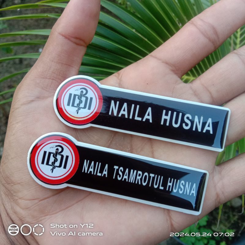 Name Tag / Nama Dada Nakes, Dokter, Bidan, Perawat, dan Apoteker
