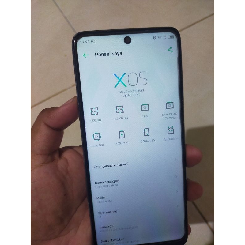 infinix note 10 Pro Nfc 8/128