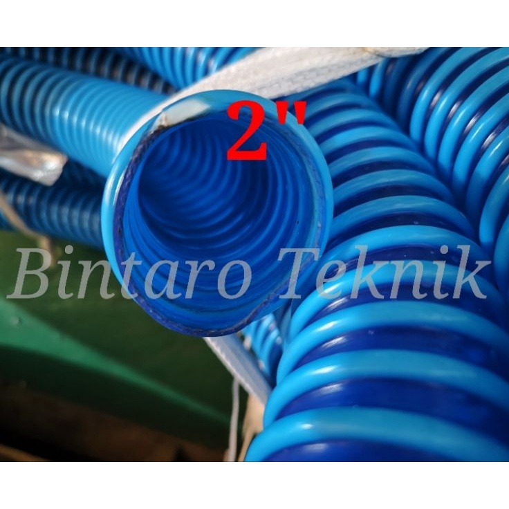 Selang Air 2 Selang Hisap Air 2Inch Selang Spiral Biru 2 Inch Harga Per Meter Berkualitas  Kirim Lan