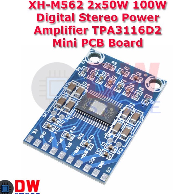 Bayar Di Tempat XHM562 1W 2x5W Stereo Power Amplifier TPA3116D2 TPA3116 PCB Board