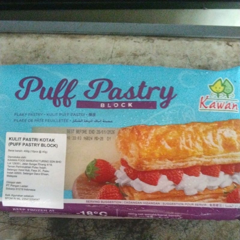 

puff pastry block 400gr