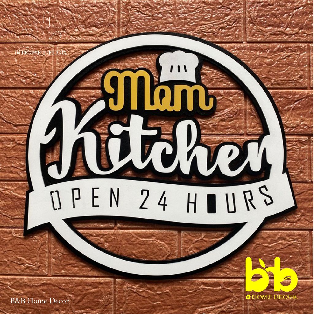 Hiasan dinding dapur lucu unik kayu