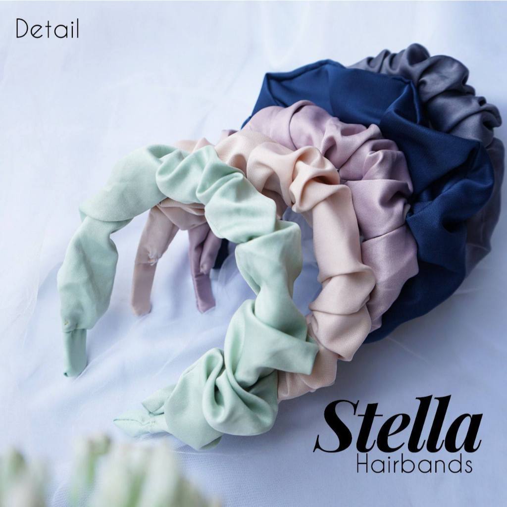 HABIBAH bando korea/bando scrunchie/bandana ruffle korea/bandana awan/bandana lucu