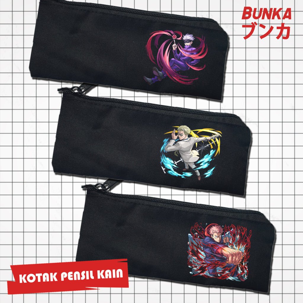 

Pouch Tempat Pensil Anime Jujutsu Kaisen Combat Murah Bahan Souvenir Pernikahan Bisa Bayar Ditempat cod Gift Anniversary Couple