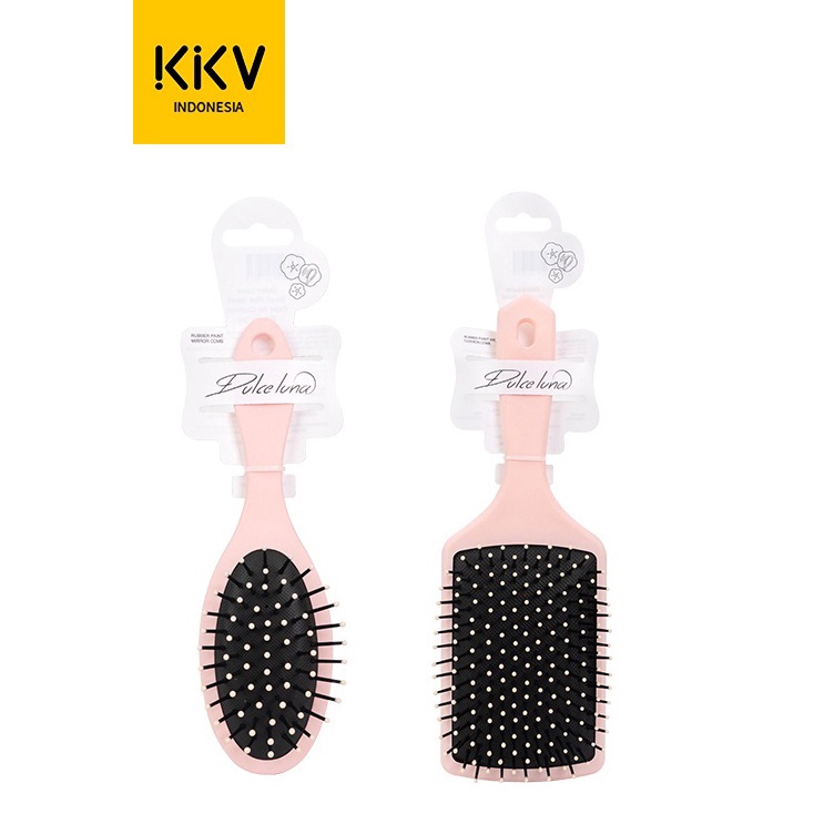 KKV  Dulce Luna Small  Big Pink Hand Paint Air Cushion Hair Brush 1pc