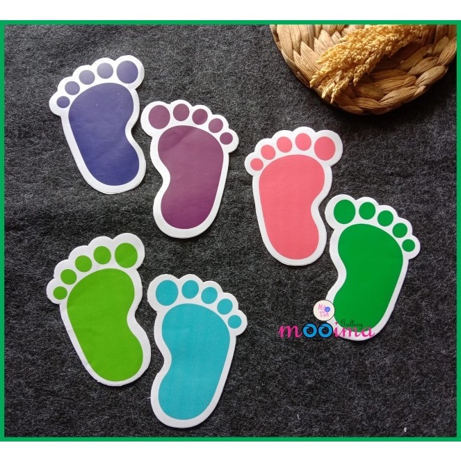 

Stiker vinyl telapak kaki anak