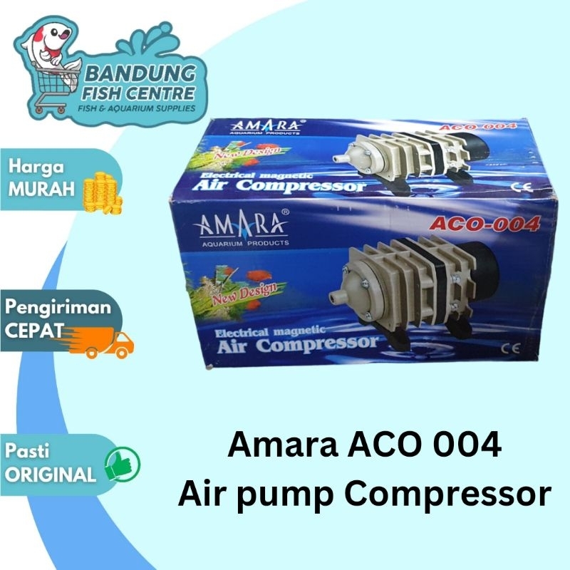 Air Pump Compressor Amara ACO 004 Mesin Gelembung Kolam Amara ACO004
