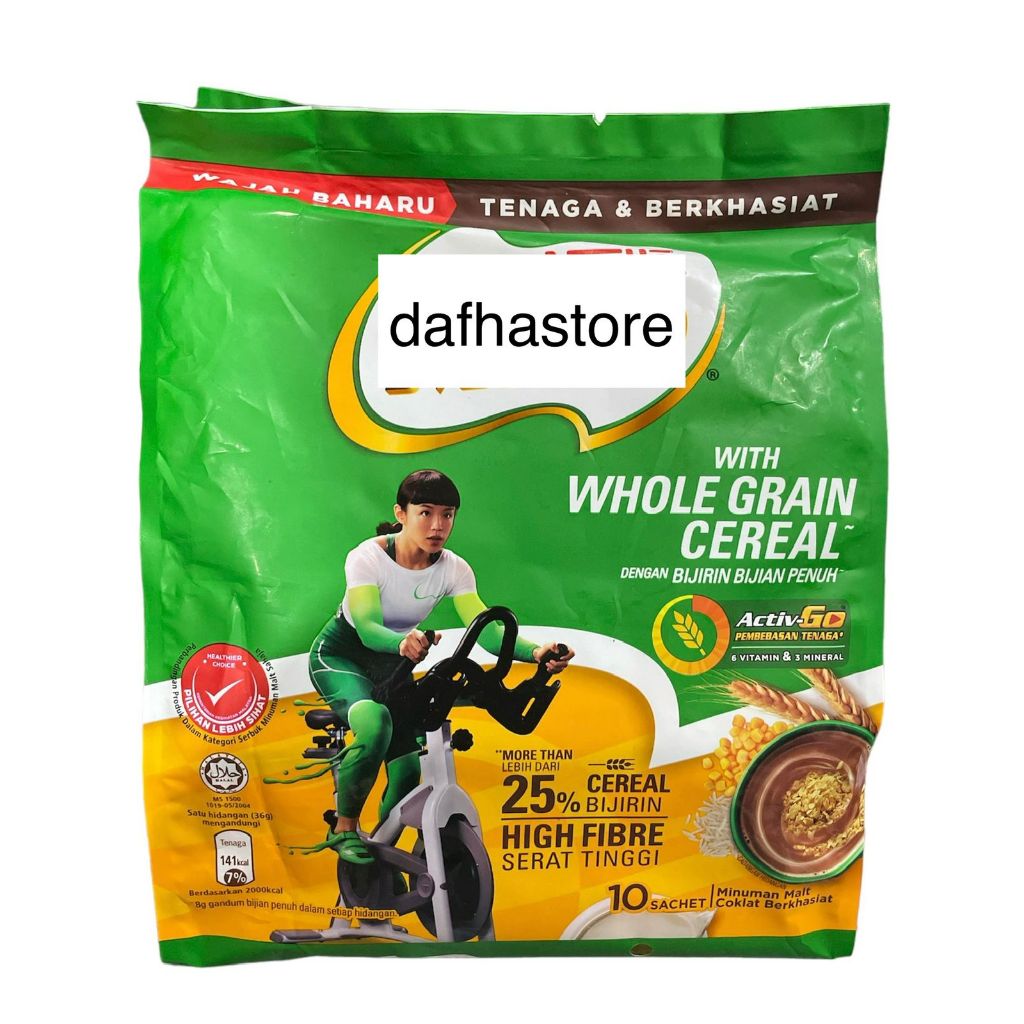 

Milo Grain Cereal isi 10 sachet.