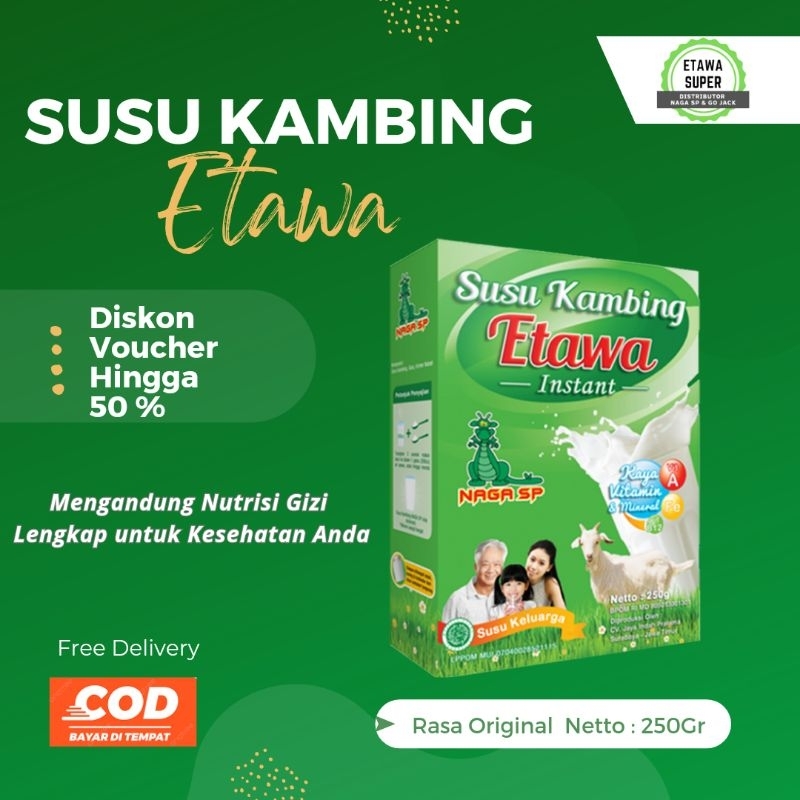 

Susu Terapi Susu Kambing Etawa 250g Rasa Original