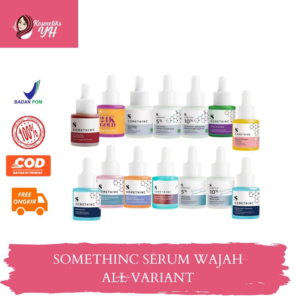 SOMETHINC SERUM ATAU SERUM WAJAH SOMETHINC DAN SERUM SOMETHINC MENCERAHKAN DAN MELEMBABKAN WAJAH