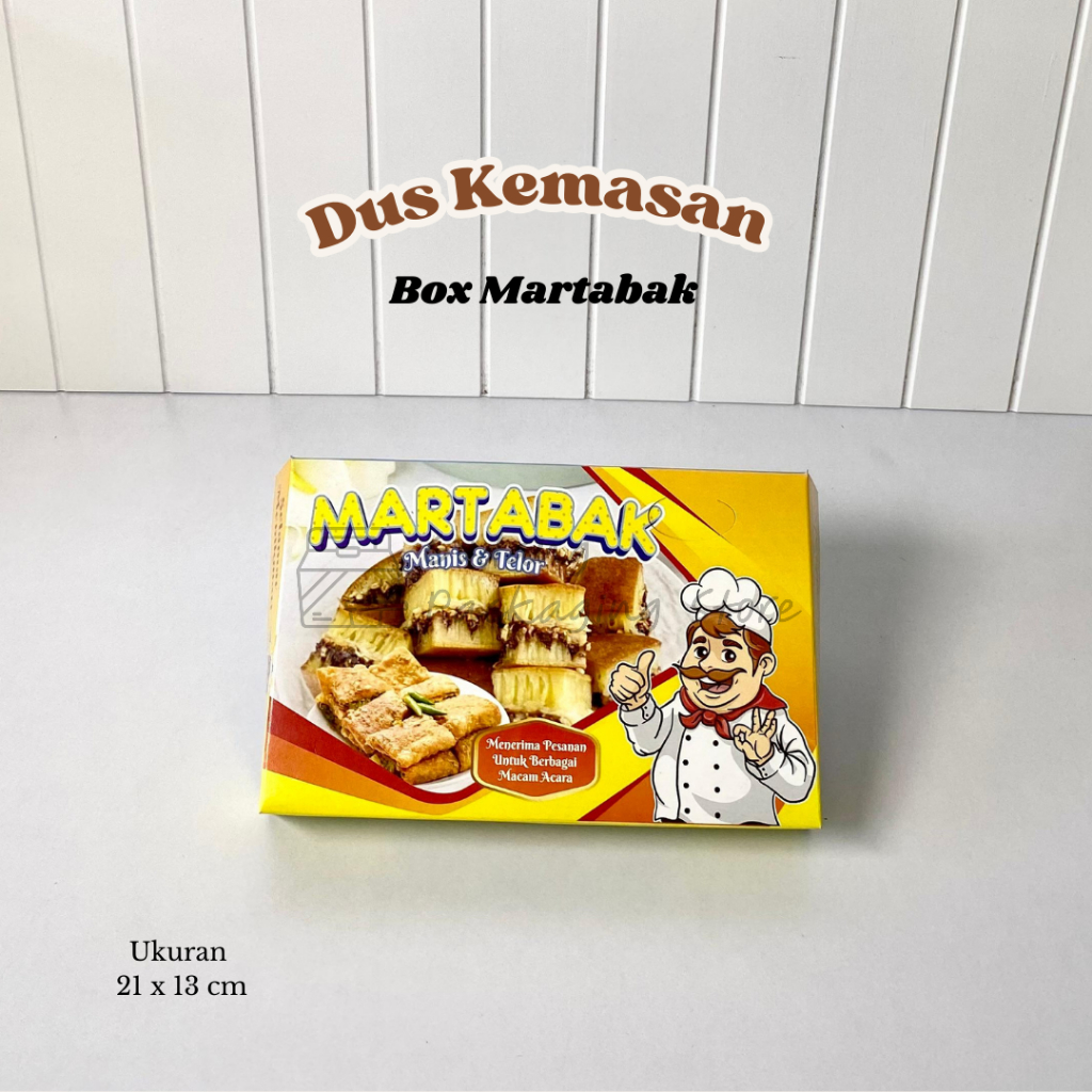 

100 pcs / Dus Martabak / Box Martabak / Dus kemasan Snack box / Dus kue/laris box