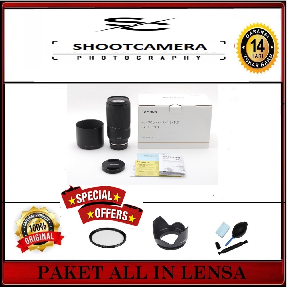 TAMRON 70-300 F4.5-6.3 DI III RXD FOR SONY - LENSA TAMRON 70-300MM DI III RXD