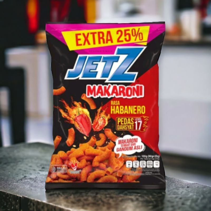 Jetz Snack Makaroni habanero Level 17 100gr