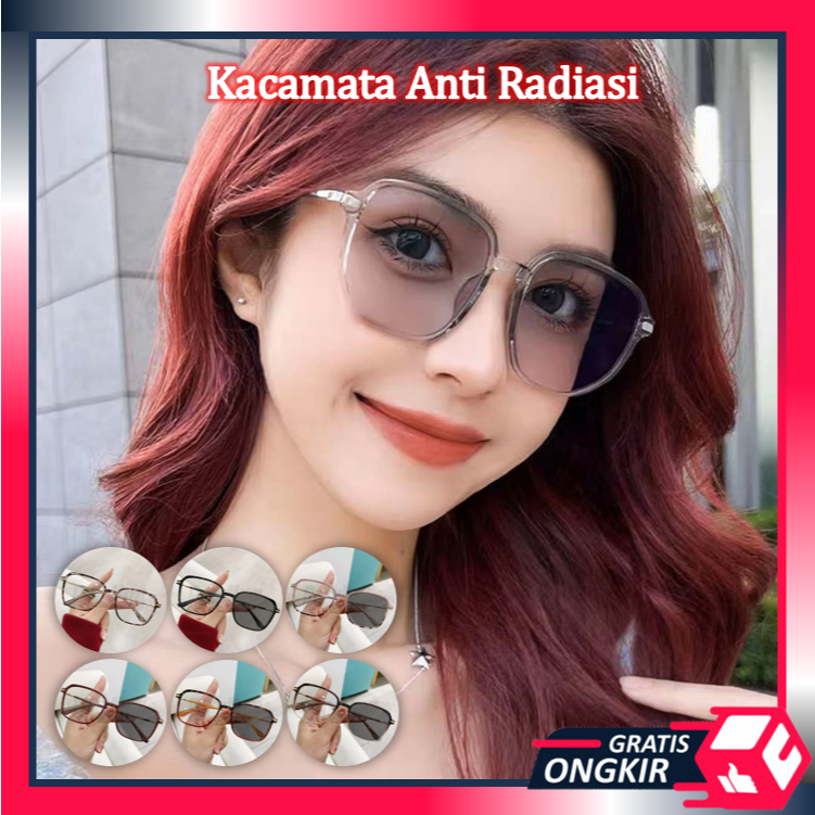 Gratis Ongkir - F5806 Kacamata Perlindungan Anti Radiasi / 2 In 1 Kacamata Lensa Photocromic