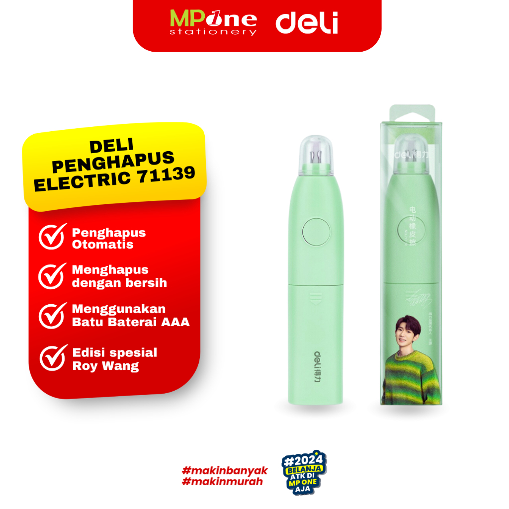 

Deli Penghapus Elektrik Otomatis 71139 / Electric Eraser Tenaga Baterai 71139 Deli