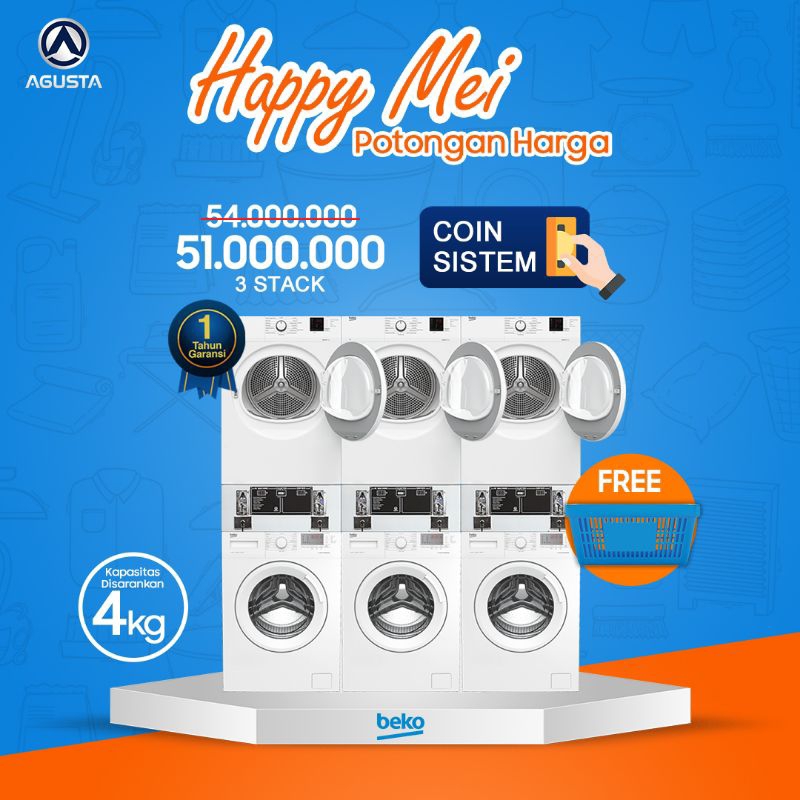 Mesin Laundry Coin Maytag dan LG PROMO MEI