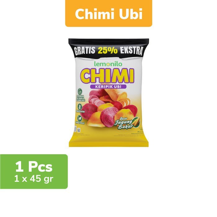 

LAAF Lemonilo Chimi Keripik Ubi Jagung Bakar 45g