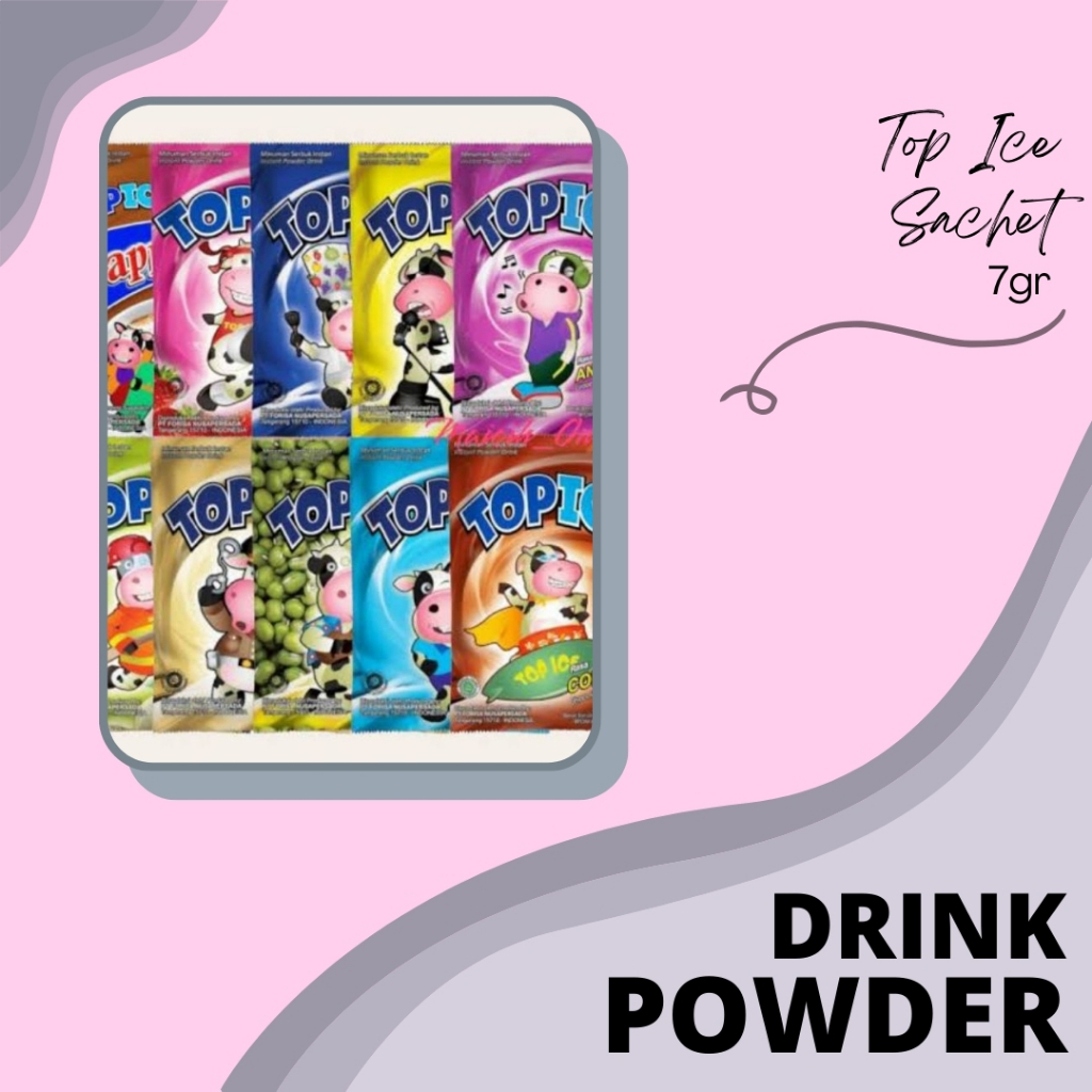 

DRINK POWDER | BUBUK MINUMAN | SERBUK MINUMAN | INSTAN | TOP ICE SACHET