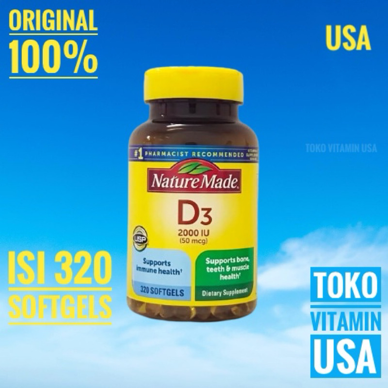 Nature Made D3 2000IU 320 Softgels Nature Made D3 2000 iu