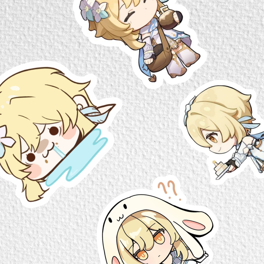 

[ VINYL & CHROMO 7 CM] cetak stiker Game/STIKER MURAH TEMA Ghensin impact [ LUMINE]
