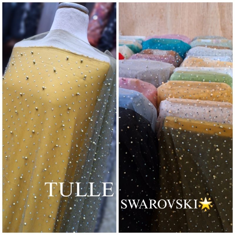 Tulle swarovski | Tulle mutiara | Tulle diamond - Mediantsm
