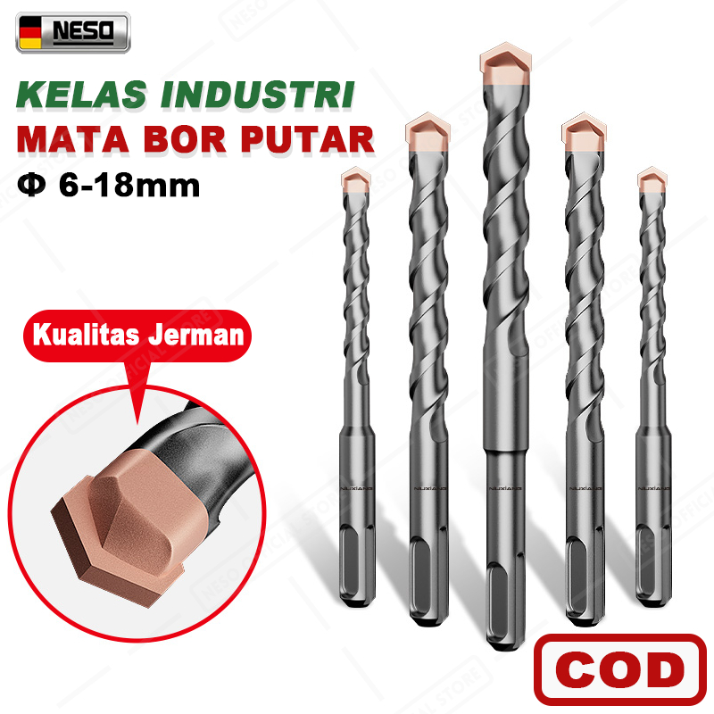 Monake German Mata Bor Bobok Beton 6 8 10 12 14 16 18mm Tembok Besi (COD) Twisted Drill Bit High Qua