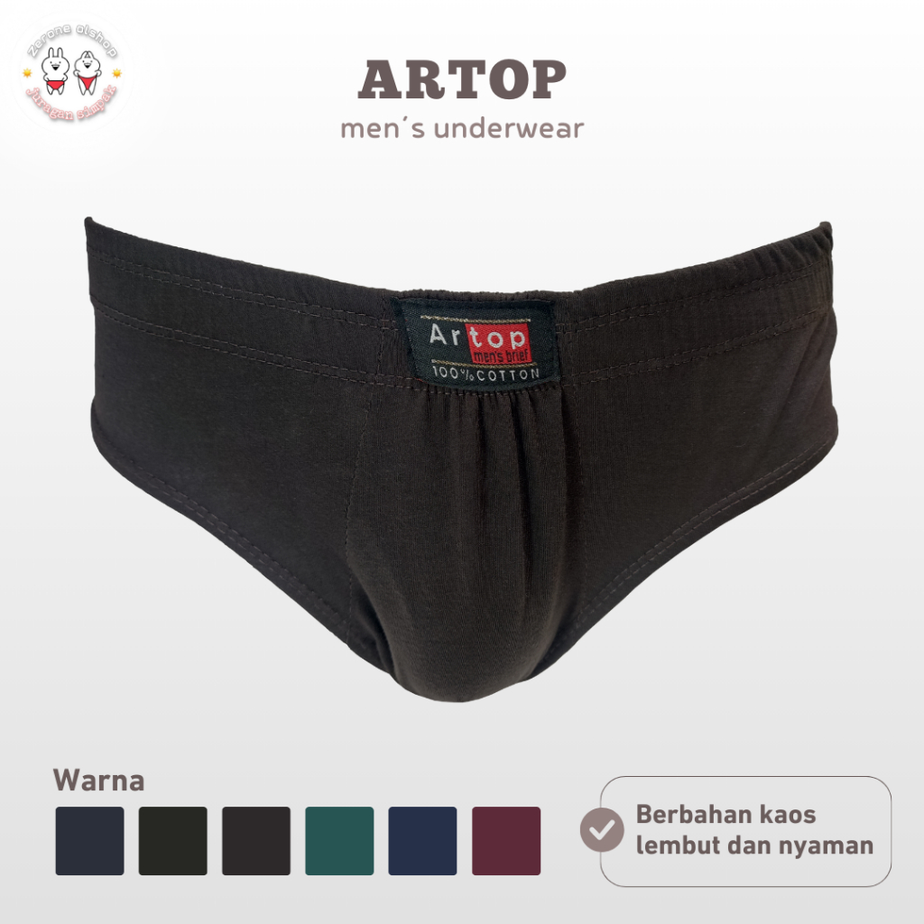 3 PCS ARTOP SEMPAK SEGITIGA MELAR CD COWOK PRIA LAKI DEWASA