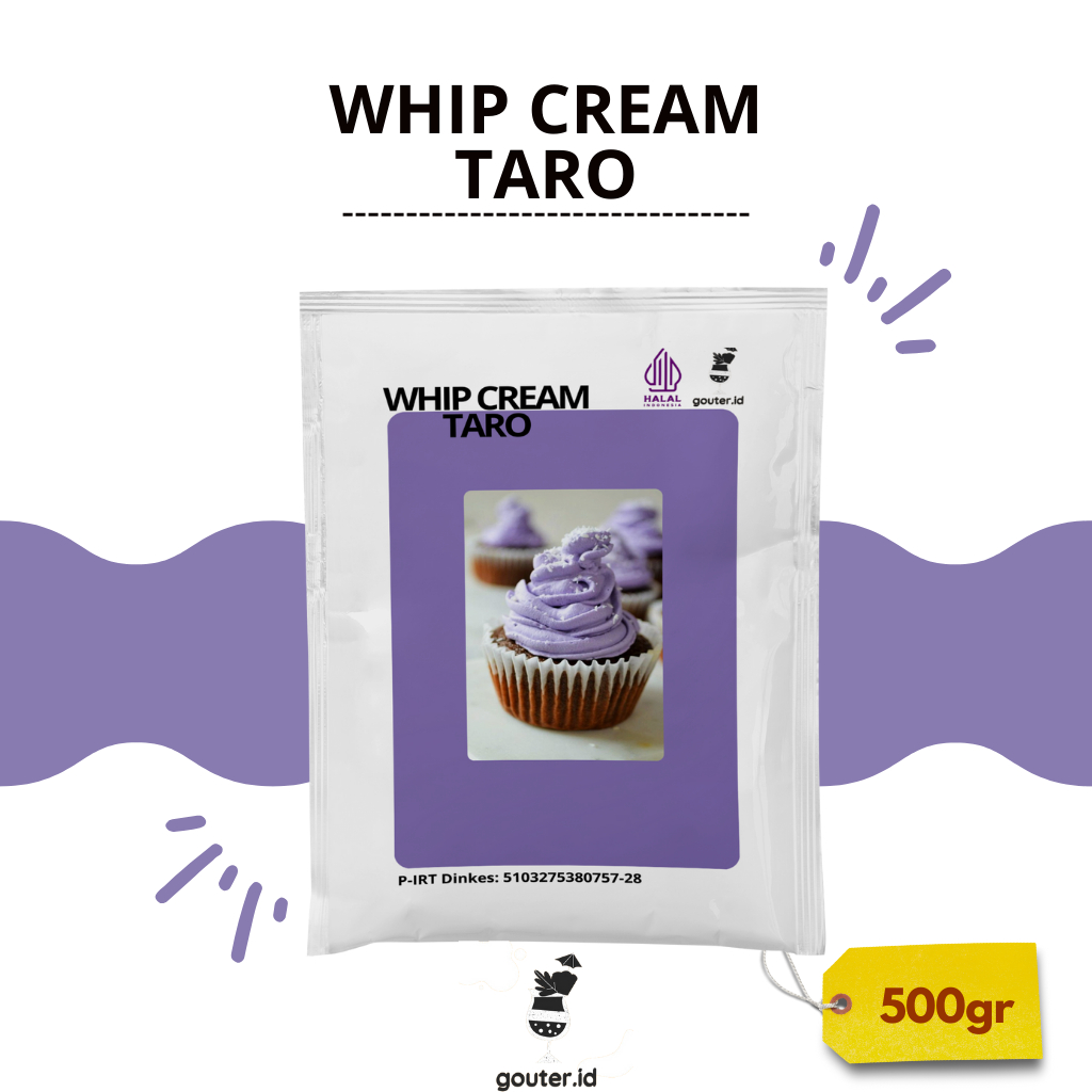 

Whipped Cream Bubuk Rasa Taro 500gr Whip Cream Topping Minuman Whipped Cream Topping Kue Wippy Cream