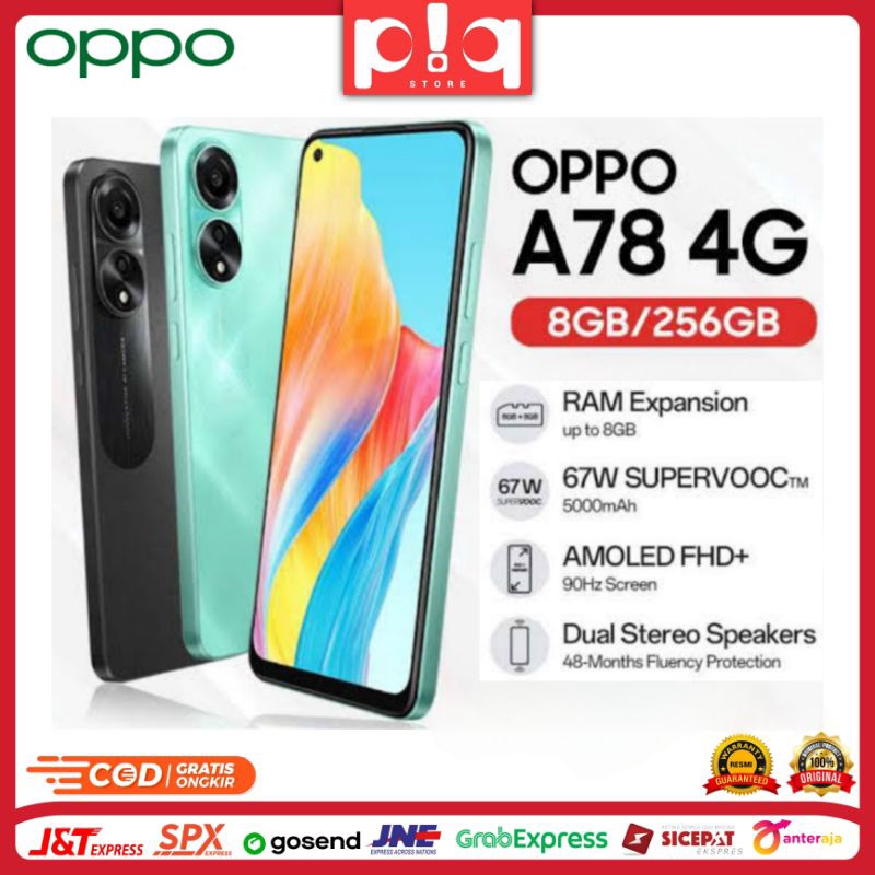 OPPO A78 4G Ram 8+8/256 GB (NEW)