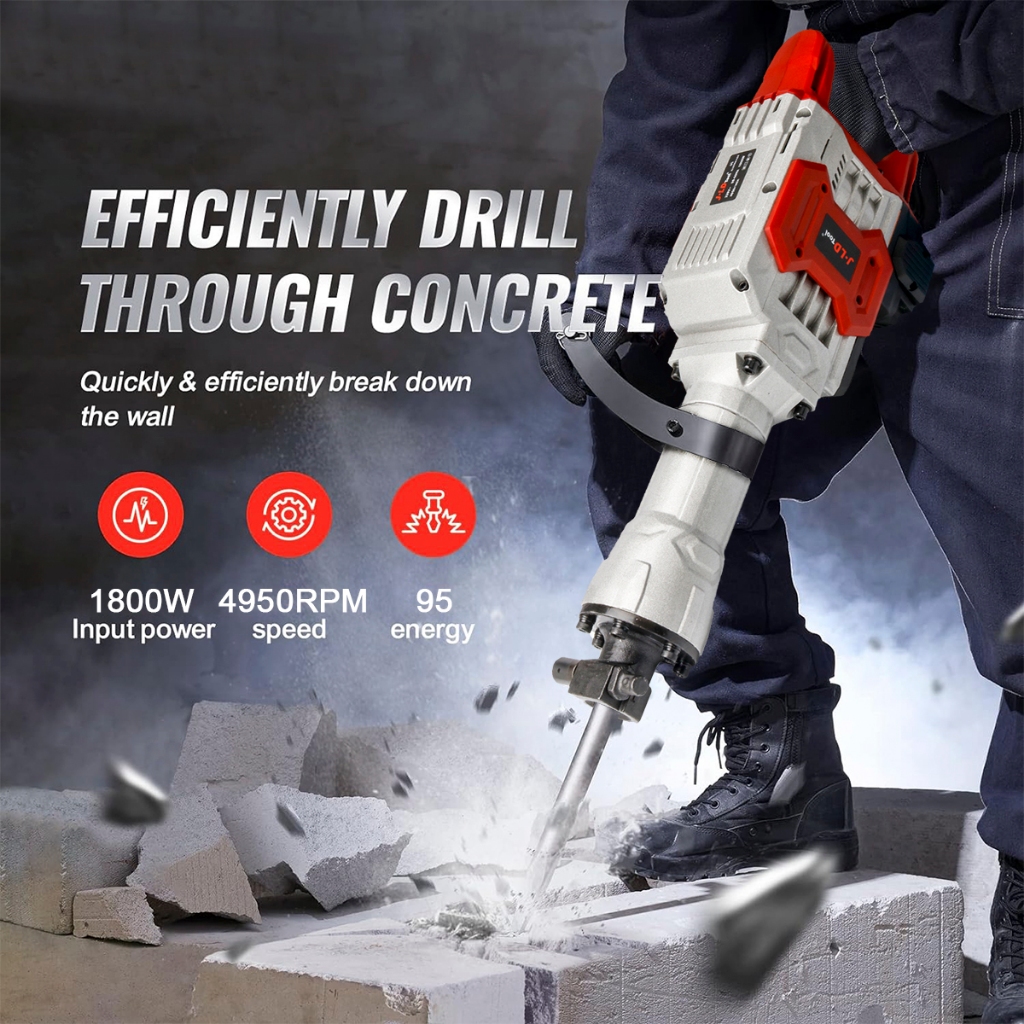 Mesin Jack Hammer Bor Bobok Beton Demolition Drill Mesin Bobok Jack Hammer Drill Dinding Tembok
