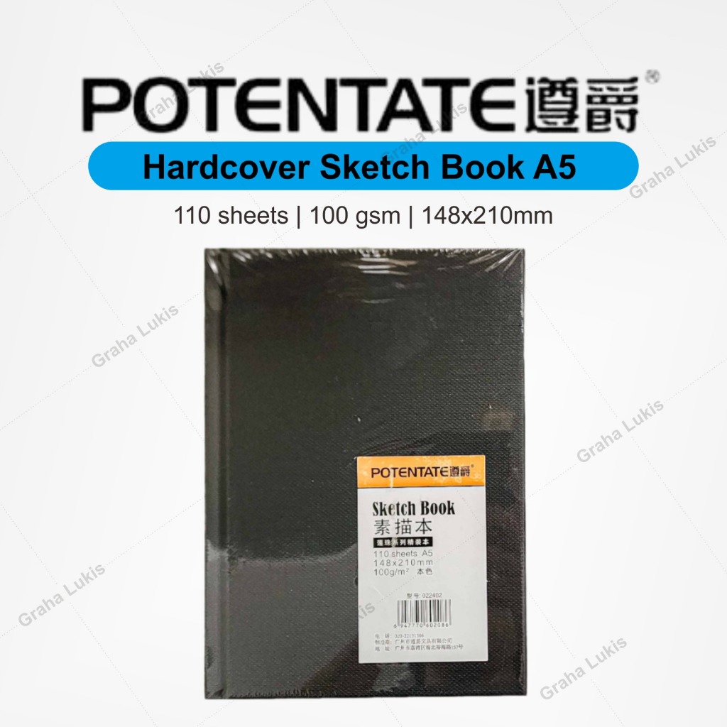 

Potentate Hardcover Sketch Book A5 (110 sheets - 100gsm)